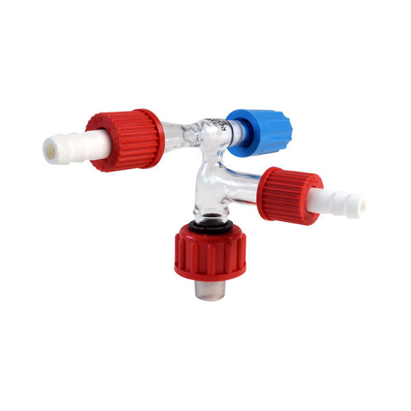 Flow Controller B45 Rodaviss + GL14 Sidearm for Column Chromatography
