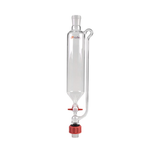 250ml Dropping Funnel Equalising Arm and PTFE Key w Rodaviss