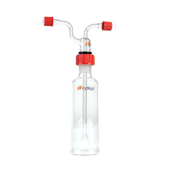 250ml Dreschel Bottle + Head w Rodaviss Disc Porosity 2