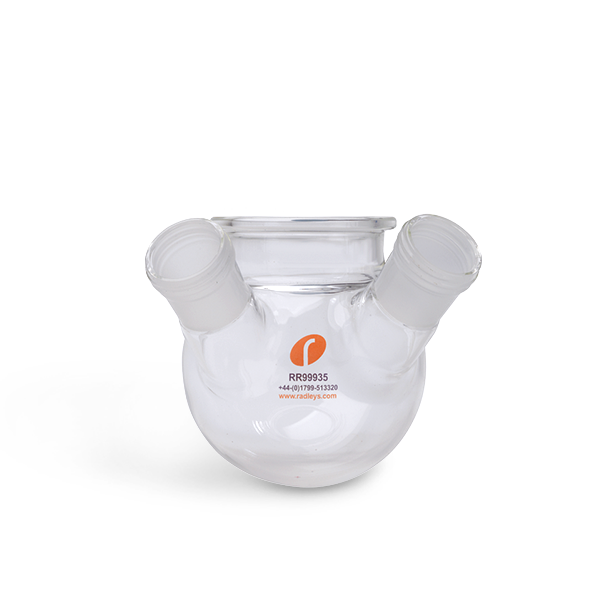 RR99935 250ml Wide Neck Flask 2xB24:29 Sidearms + Septa Port