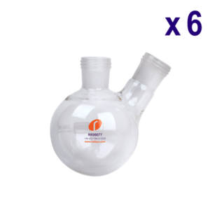 Carousel 6 System 39 - 250ml Reaction Flask with B24:29 Sidearm + Septa Port
