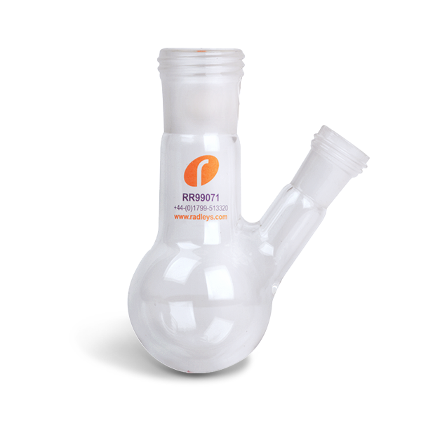RR99071 50ml Reaction Flask with B14:23 Sidearm + Septa Port
