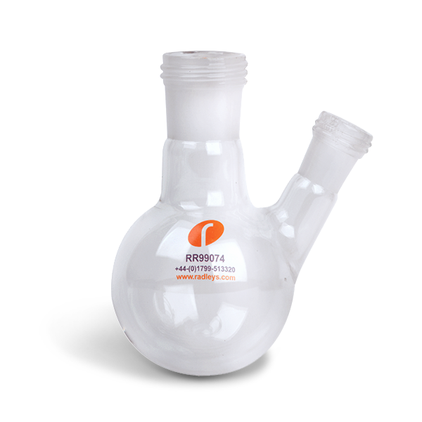 RR99074 100ml Reaction Flask with B14:23 Sidearm + Septa Port