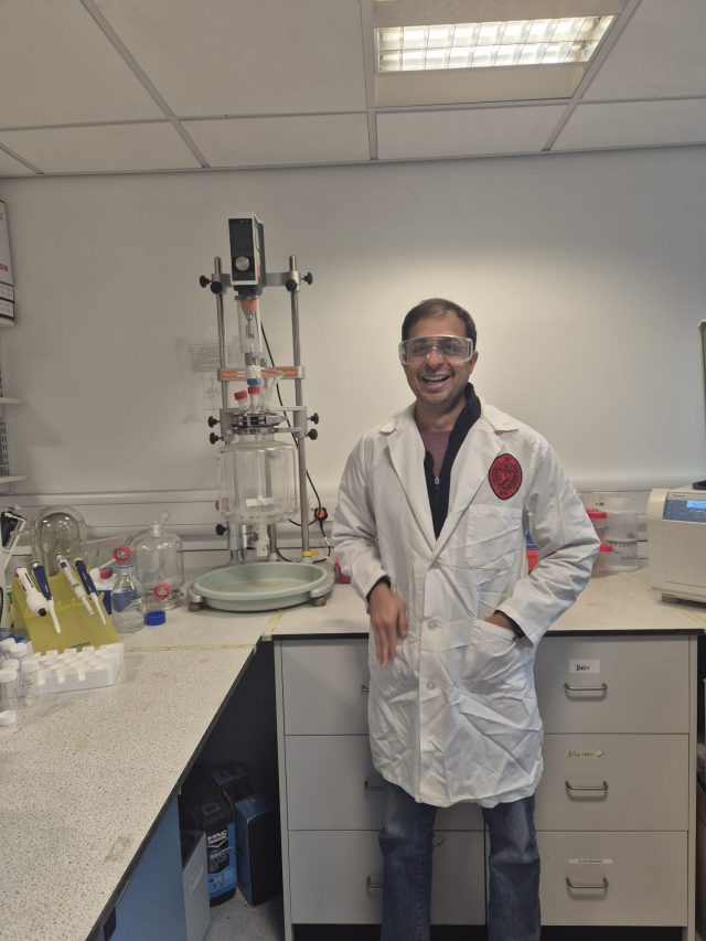 Siddharth Pathwardhan from University of Sheffield stood next to Reactor-Ready Flex
